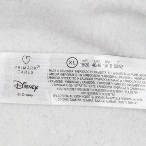 Disney Mickey Mouse Grey Crew Neck Sweatshirt Women XL 18/20 Primark Cares