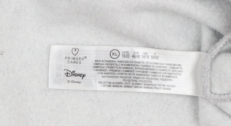 Disney Mickey Mouse Grey Crew Neck Sweatshirt Women XL 18/20 Primark Cares