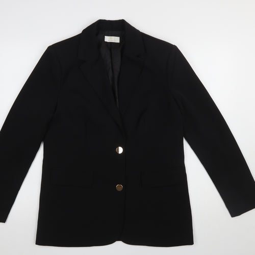 Quiz Women's Black UK 6 Slim Fit Single-Breasted Blazer