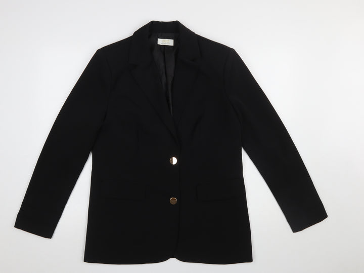 Quiz Women's Black UK 6 Slim Fit Single-Breasted Blazer