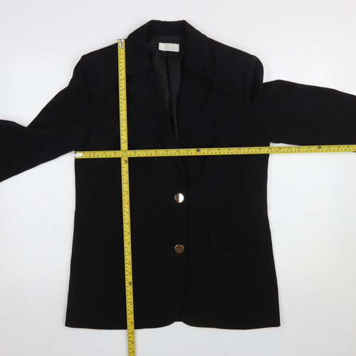Quiz Women's Black UK 6 Slim Fit Single-Breasted Blazer