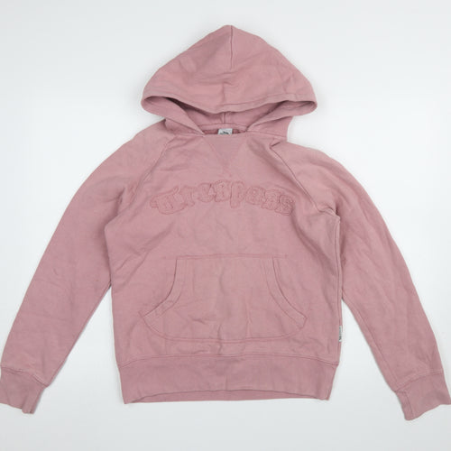 Trespass Women's Pink Pullover Hoodie Small Cotton Blend Casual