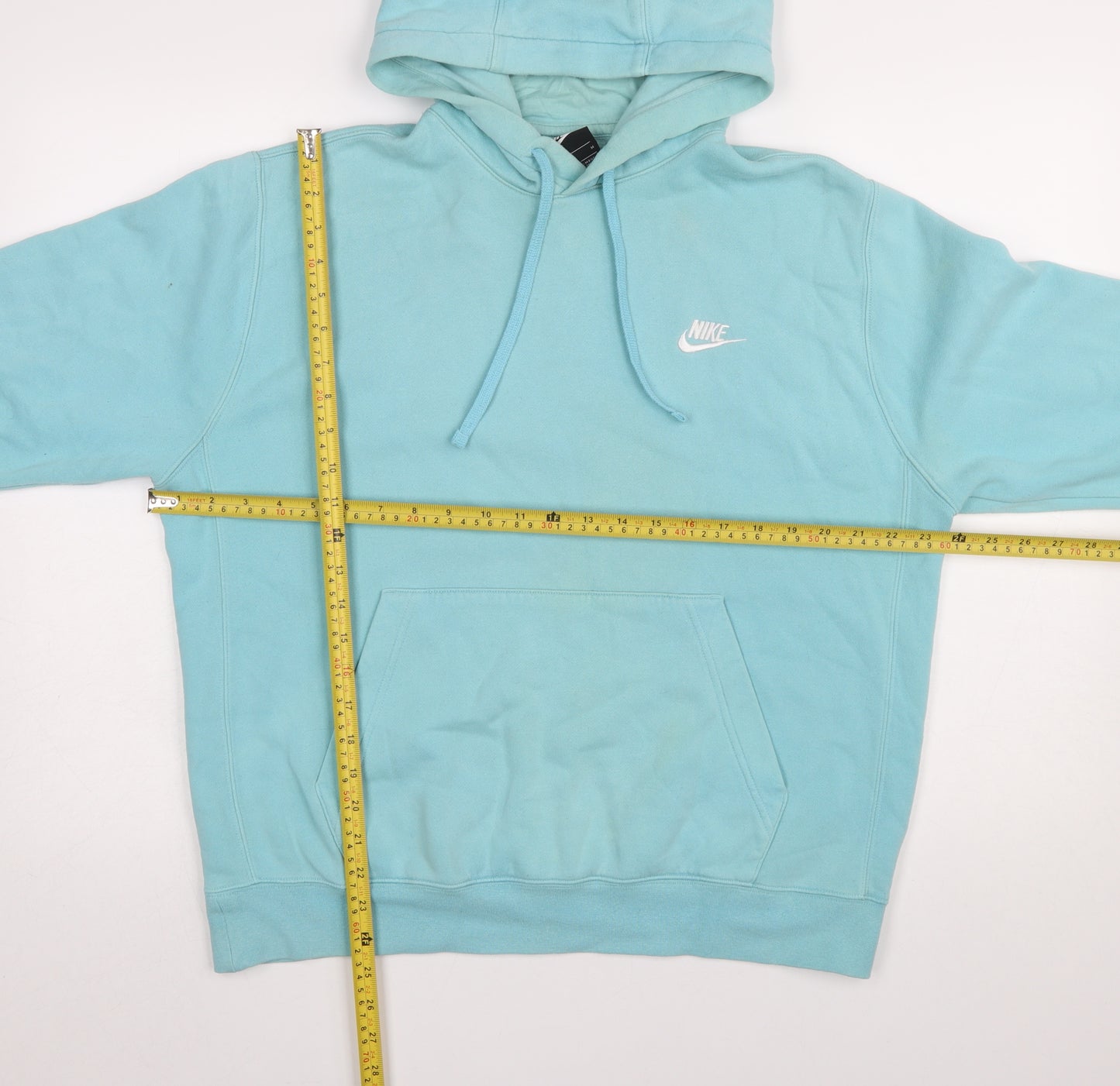 Nike Womens Blue Pullover Hoodie M Cotton Blend