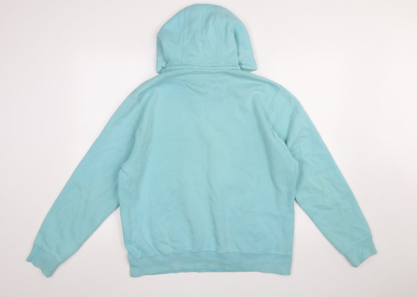 Nike Womens Blue Pullover Hoodie M Cotton Blend