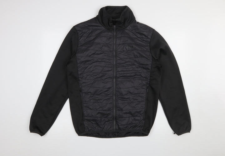 Regatta Men’s Black Softshell Padded Mid-Length Jacket Size M Outdoor Hiking