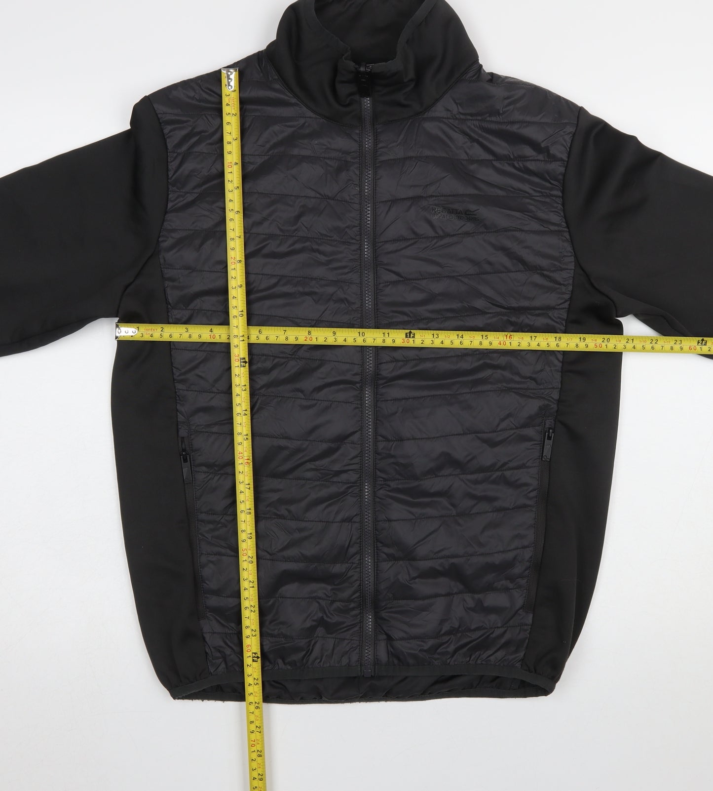 Regatta Men’s Black Softshell Padded Mid-Length Jacket Size M Outdoor Hiking