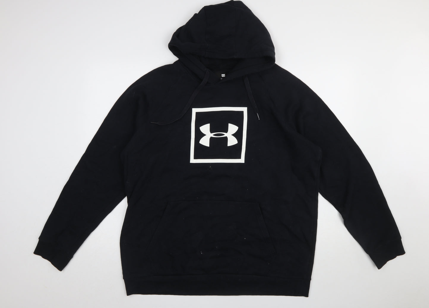 Under Armour Men's Black XL Pullover Hoodie with Logo Graphic Print