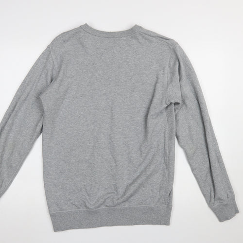 AS Colour Men's Grey Crew Neck Cotton Sweatshirt Medium