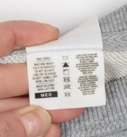 AS Colour Men's Grey Crew Neck Cotton Sweatshirt Medium