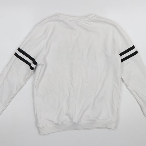 George Boys White Minecraft Sweatshirt 12-13 Years Pullover Crew Neck