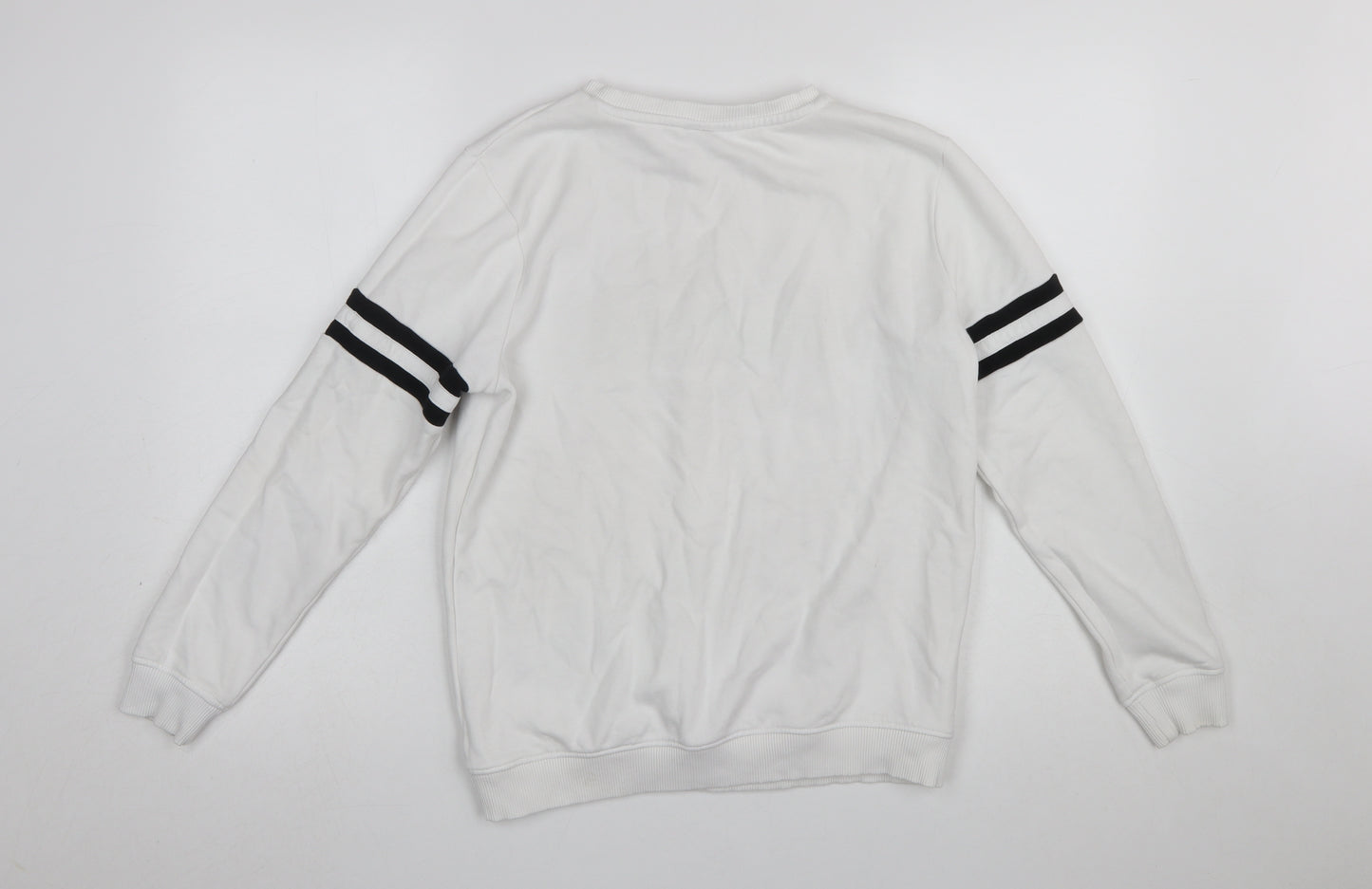 George Boys White Minecraft Sweatshirt 12-13 Years Pullover Crew Neck