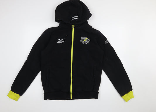 Mizuno Men’s Black Full Zip Hoodie M Manchester Thunder Sportswear