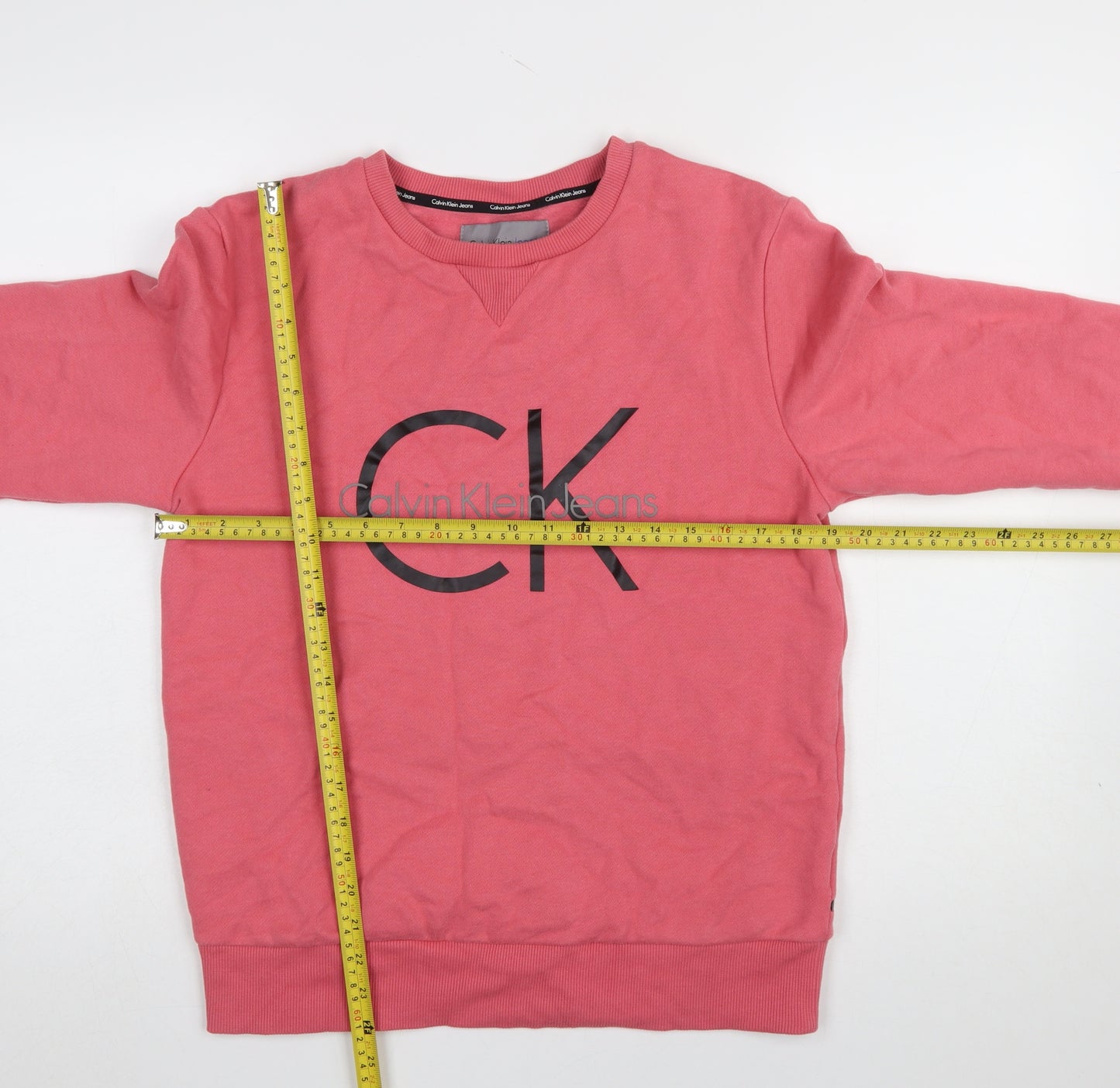 Calvin Klein Jeans Women's Pink Logo Sweatshirt Size S