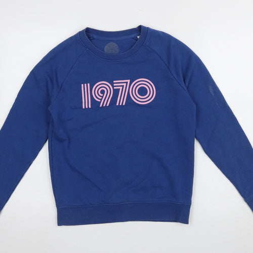 Stanley/Stella Womens Blue 1970 Graphic Pullover Sweatshirt XXS