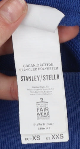 Stanley/Stella Womens Blue 1970 Graphic Pullover Sweatshirt XXS