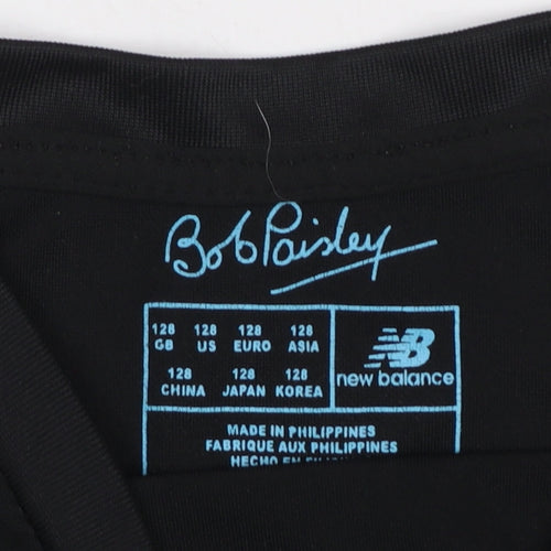New Balance Boys Black Liverpool FC Salah #11 Jersey T-Shirt 8 Years