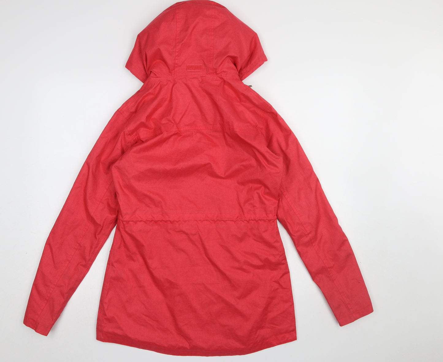 Lighthouse Women's Red Hooded Anorak Jacket Size 8 Waterproof Mid-Length