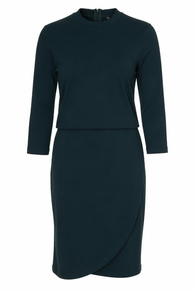 Topshop Women Green Size 10 Bodycon Knee Length Dress