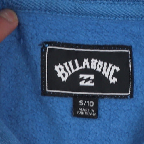 Billabong Boys Blue Pullover Hoodie Size 10 Cotton Blend Casual