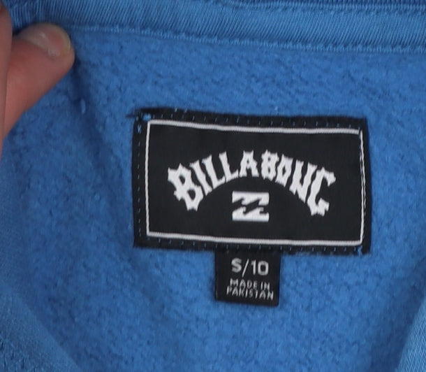 Billabong Boys Blue Pullover Hoodie Size 10 Cotton Blend Casual