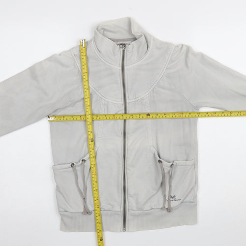 Pepe Jeans Women's Grey Full Zip Sweatshirt Size L Cotton Casual