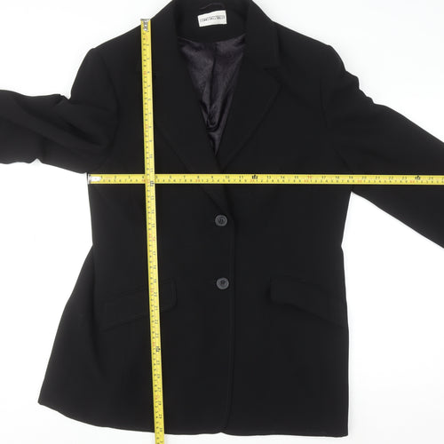 Long Tall Sally Women Black Size 18 Polyester Tailored Blazer Jacket