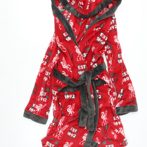 Dunnes Stores Boys Red LFC Fleece Hooded Robe 13-14 Years
