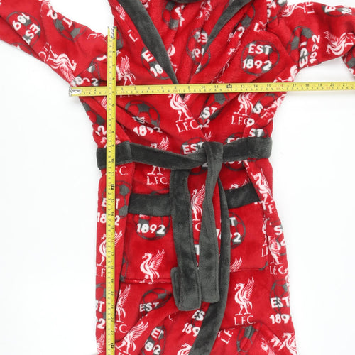 Dunnes Stores Boys Red LFC Fleece Hooded Robe 13-14 Years