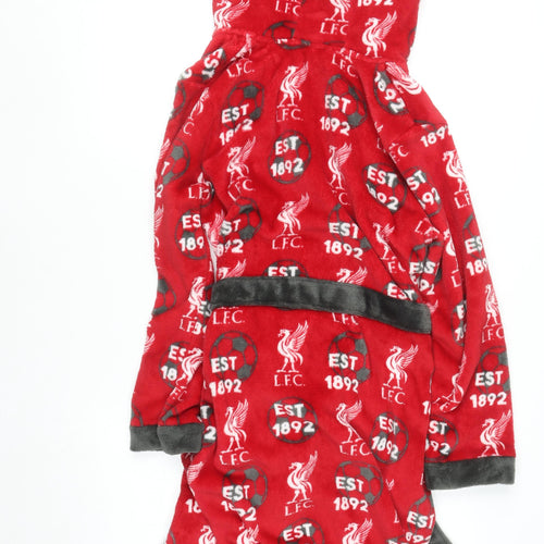 Dunnes Stores Boys Red LFC Fleece Hooded Robe 13-14 Years