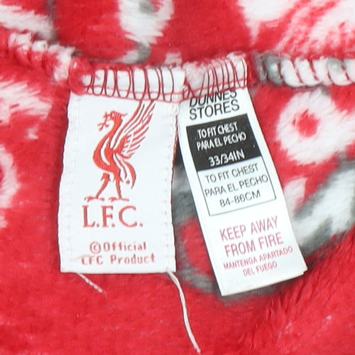 Dunnes Stores Boys Red LFC Fleece Hooded Robe 13-14 Years
