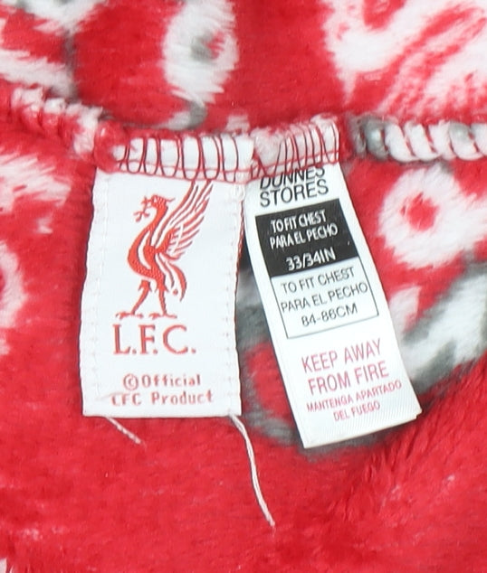 Dunnes Stores Boys Red LFC Fleece Hooded Robe 13-14 Years