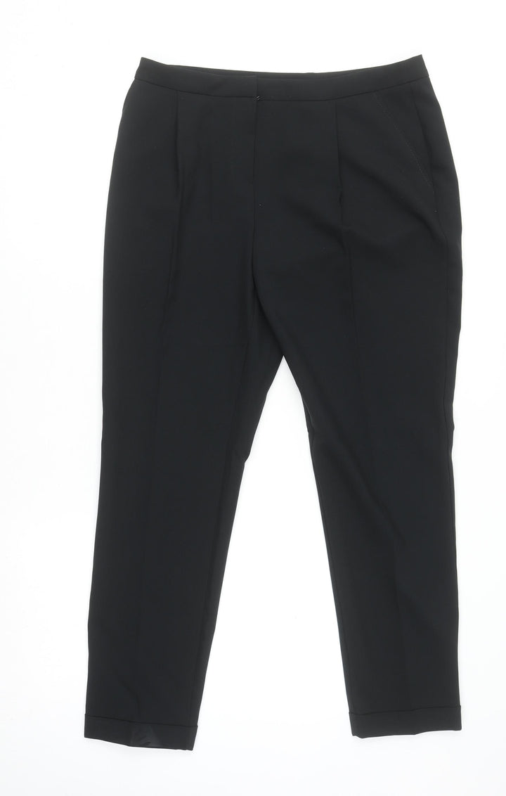 Dorothy Perkins Women’s Black Size 10 Cropped Trousers Workwear
