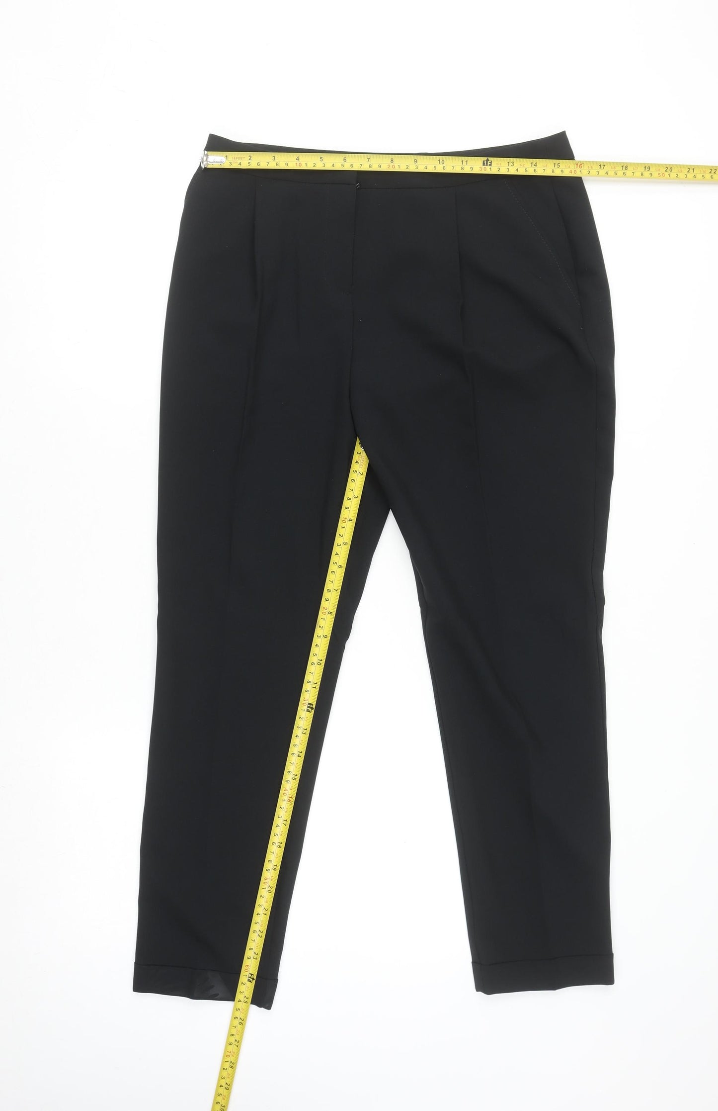 Dorothy Perkins Women’s Black Size 10 Cropped Trousers Workwear