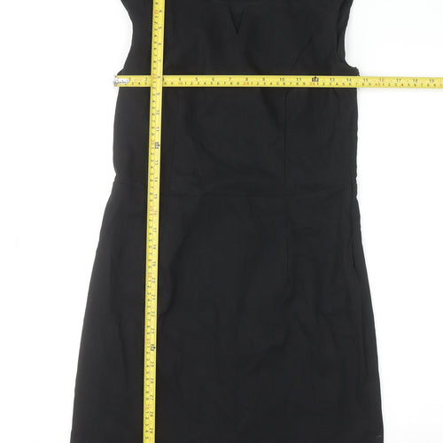 Seppälä Woman Black Sleeveless Sheath Dress Size 8 Workwear