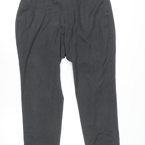New Look Men Grey Check Regular Fit Trousers Size 36R