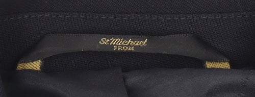 Marks and Spencer Women’s Black Short Sleeve Button-Up Blouse Size 14