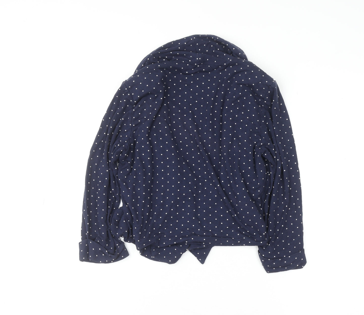 Marks and Spencer Women Blue Polka Dot Jersey Cardigan Size 12