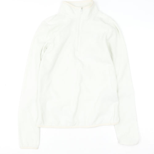The North Face Women's White Fleece Pullover Hoodie S