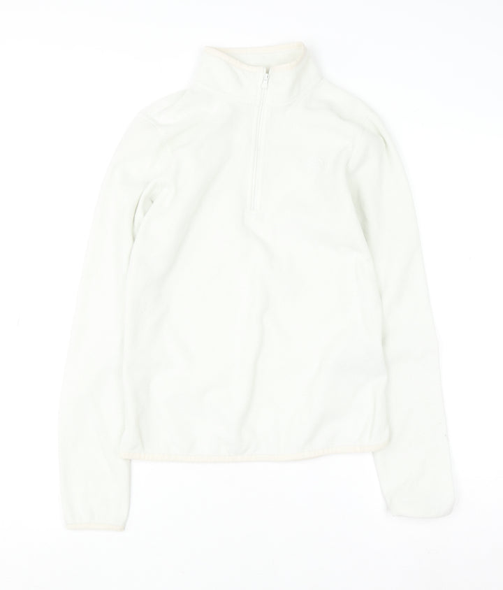 The North Face Women's White Fleece Pullover Hoodie S