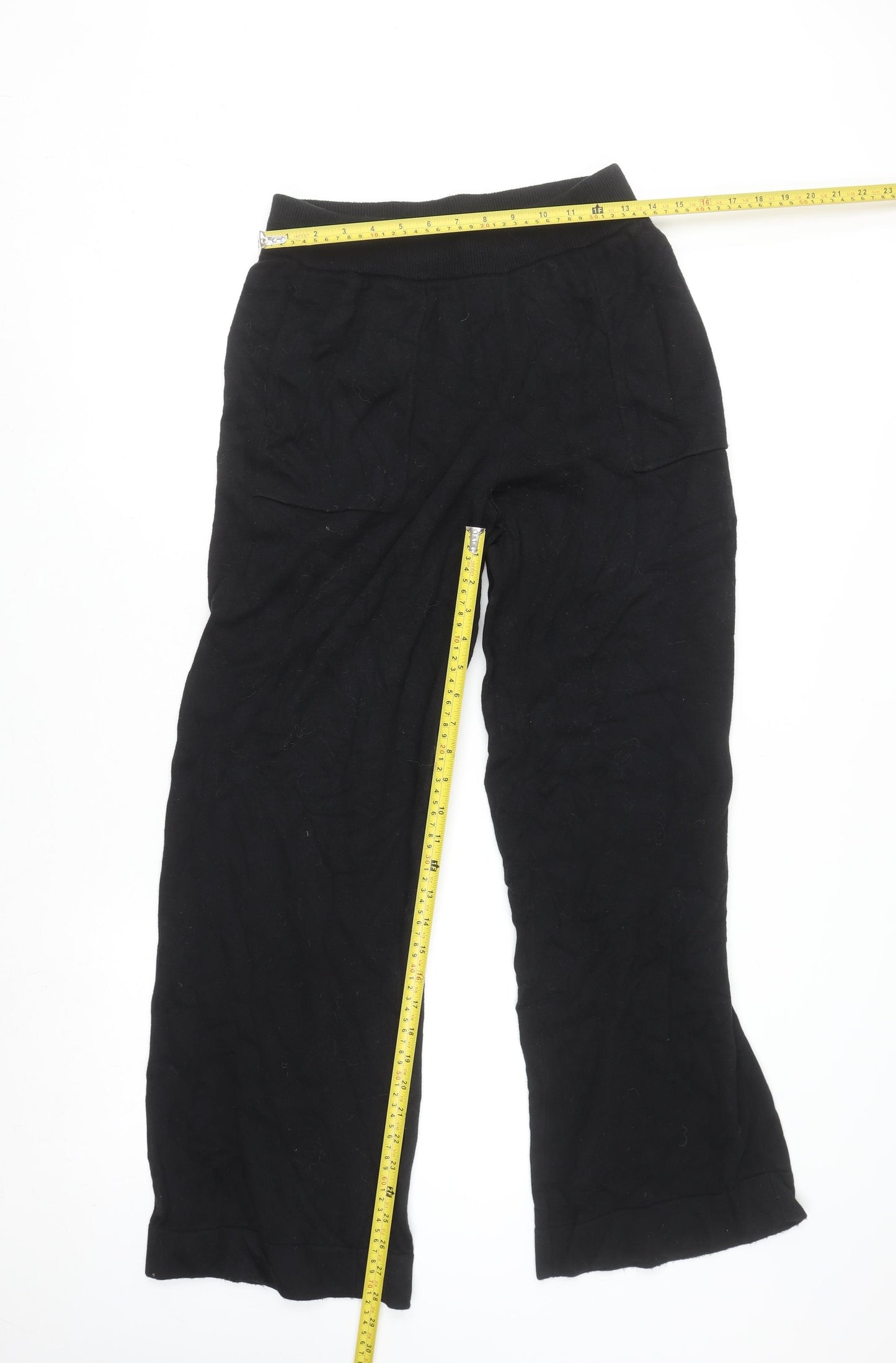 Kate Spade Women’s Black Knit Sweatpants Size S Elastic Waist Comfort Trousers