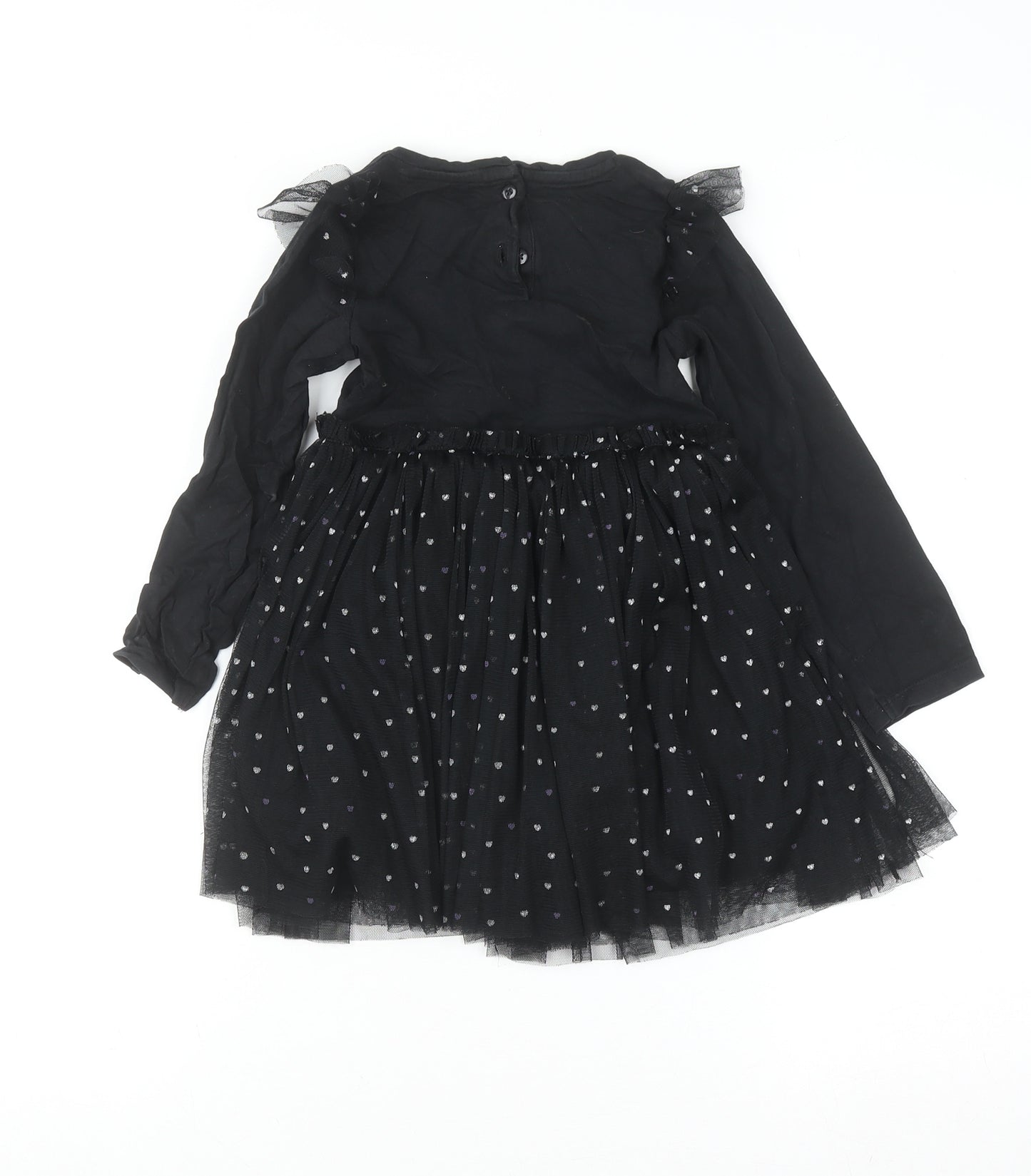Dunnes Stores Girls Black Spider Tutu Dress 3-4 Years Halloween Party