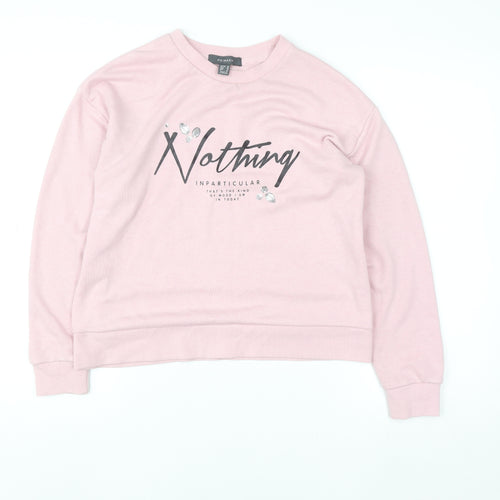 Primark Women Pink Crew Neck Pullover Jumper Size 10