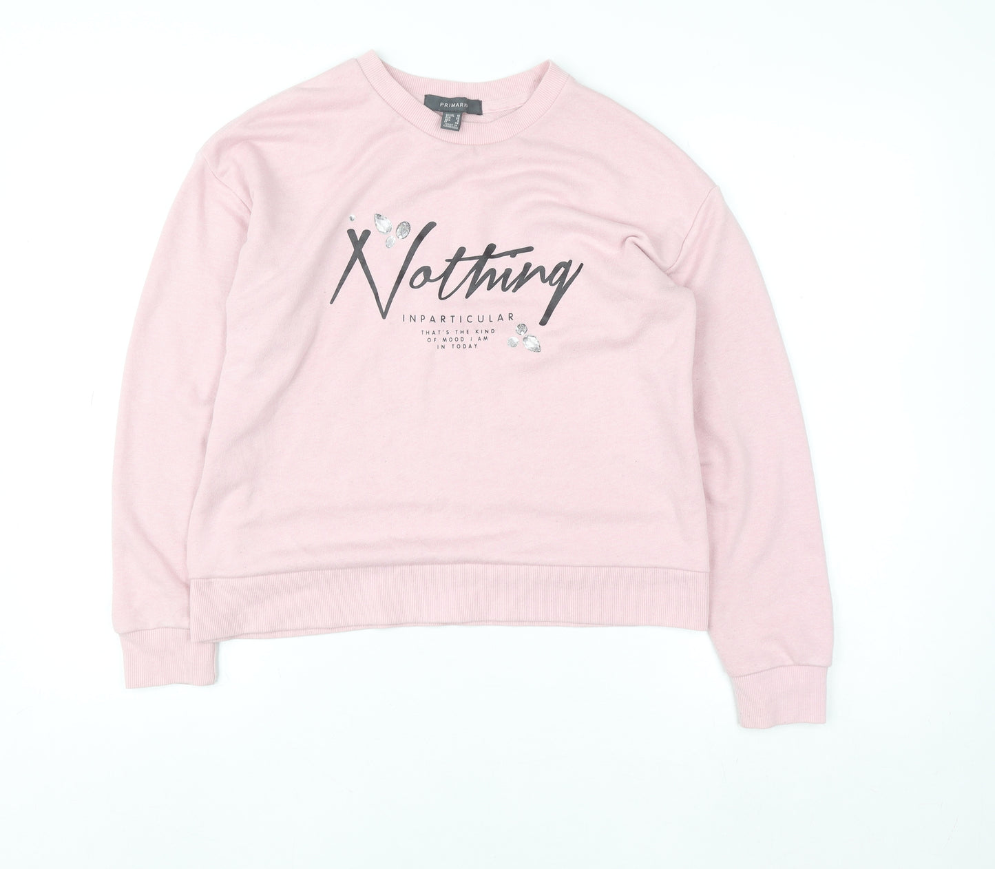 Primark Women Pink Crew Neck Pullover Jumper Size 10
