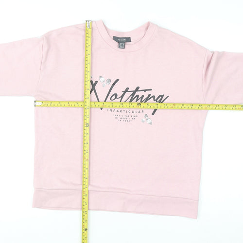 Primark Women Pink Crew Neck Pullover Jumper Size 10
