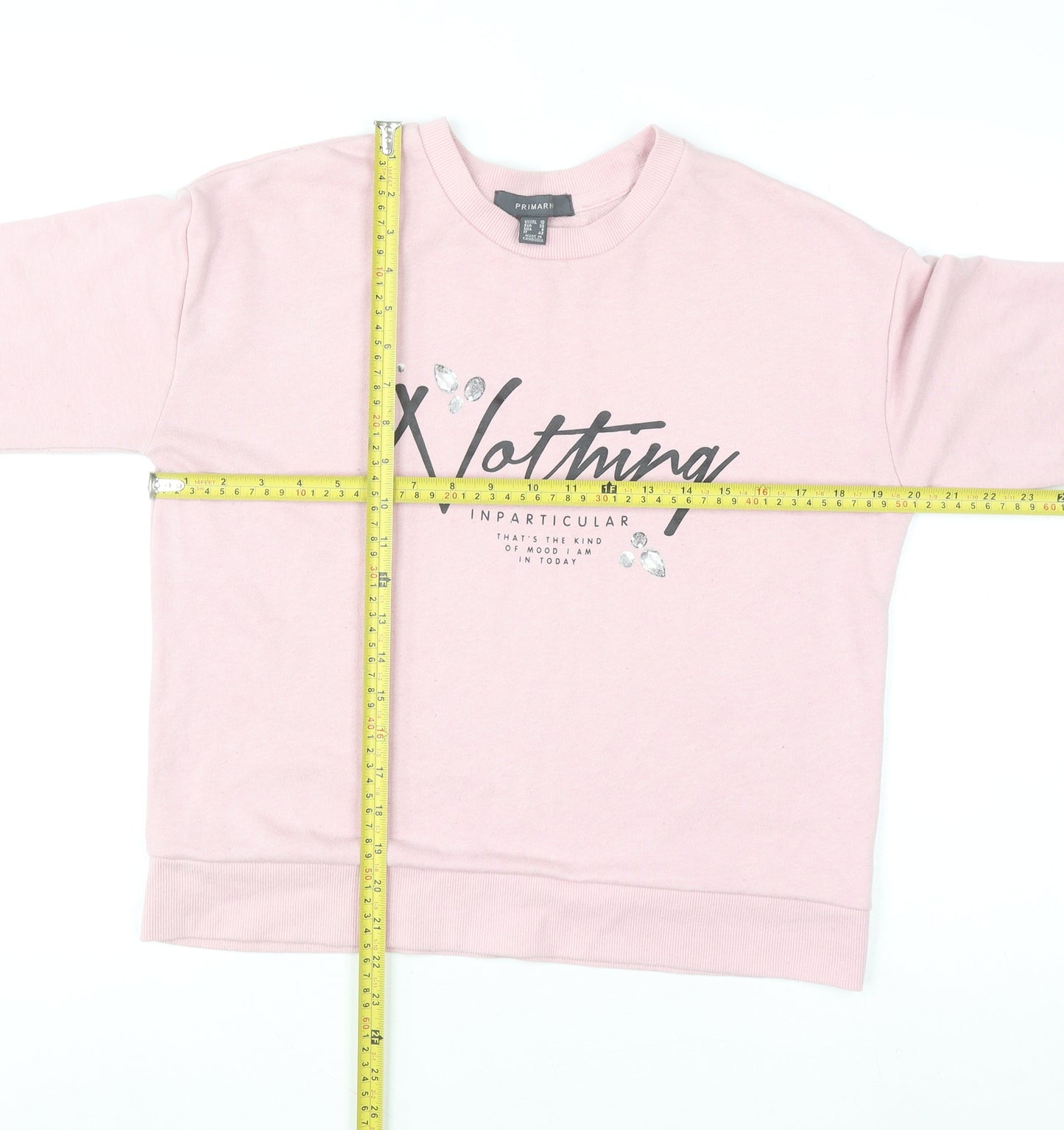 Primark Women Pink Crew Neck Pullover Jumper Size 10
