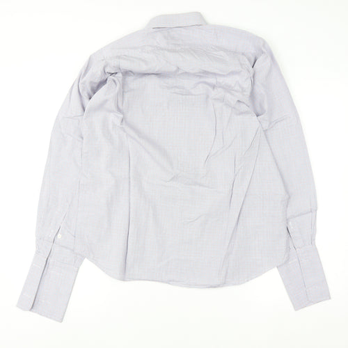 Simpson Piccadilly Men's Blue Check Cotton Long Sleeve Button-Up Shirt 15 M