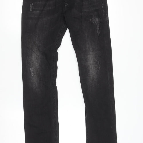 Diesel Men's Black Slim Fit Straight Denim Jeans Size 31
