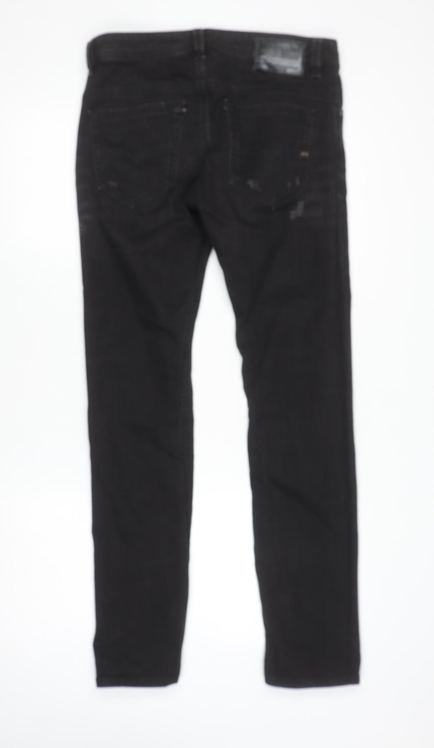 Diesel Men's Black Slim Fit Straight Denim Jeans Size 31
