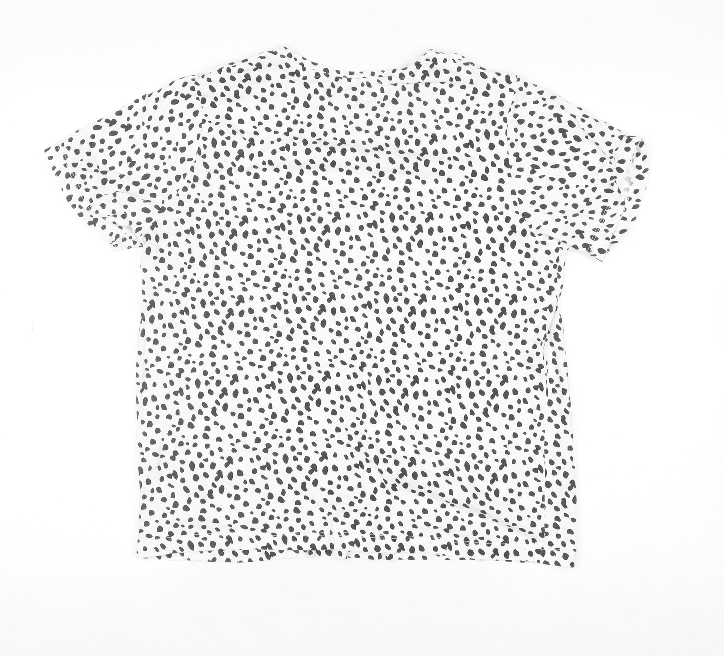 Dunnes Stores Women’s White Animal Print Cotton T-Shirt M
