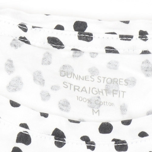Dunnes Stores Women’s White Animal Print Cotton T-Shirt M